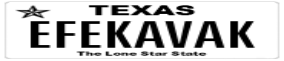 Truck License Plate