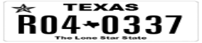 Truck License Plate