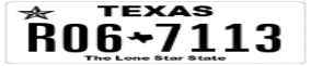 Truck License Plate