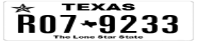 Truck License Plate