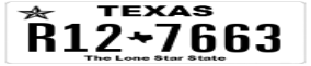 Truck License Plate