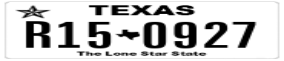 Truck License Plate