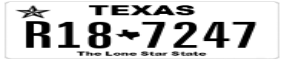 Truck License Plate
