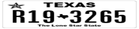 Truck License Plate