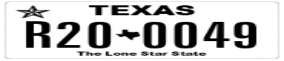 Truck License Plate