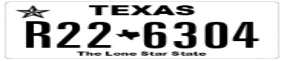 Truck License Plate