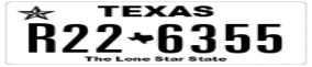 Truck License Plate