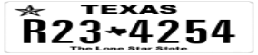 Truck License Plate