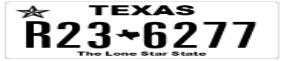 Truck License Plate