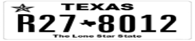 Truck License Plate