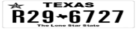 Truck License Plate