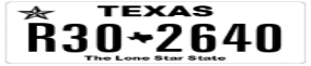 Truck License Plate