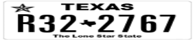 Truck License Plate
