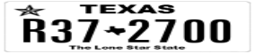 Truck License Plate