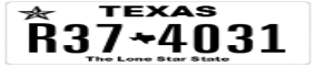 Truck License Plate