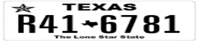 Truck License Plate