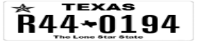 Truck License Plate