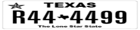 Truck License Plate