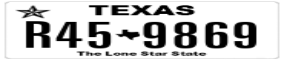 Truck License Plate