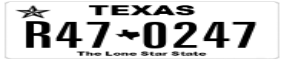 Truck License Plate