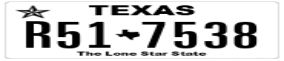 Truck License Plate