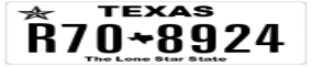 Truck License Plate