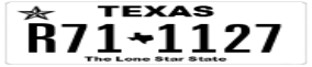Truck License Plate