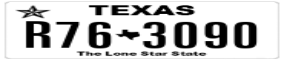 Truck License Plate