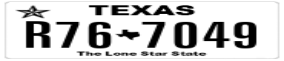 Truck License Plate