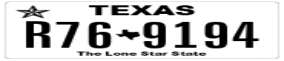 Truck License Plate