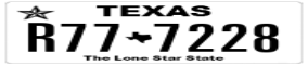 Truck License Plate