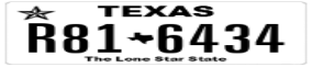 Truck License Plate