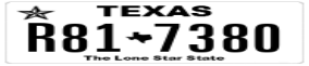 Truck License Plate