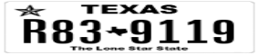 Truck License Plate