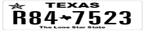 Truck License Plate