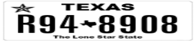 Truck License Plate