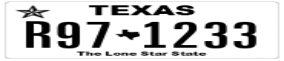 Truck License Plate