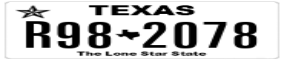 Truck License Plate