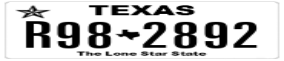 Truck License Plate