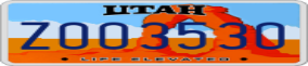 Truck License Plate