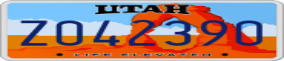 Truck License Plate