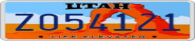 Truck License Plate