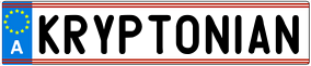 Truck License Plate