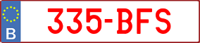 Truck License Plate