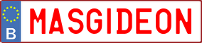 Truck License Plate