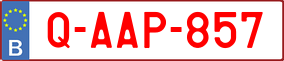 Trailer License Plate