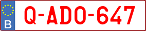 Trailer License Plate