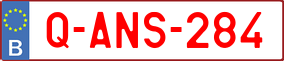 Trailer License Plate