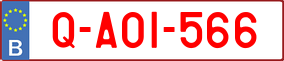 Trailer License Plate