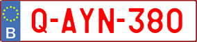 Trailer License Plate